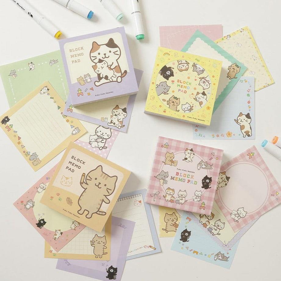 Fuku Fuku Nyankoトイにゃんこブロックメモ – HAPiNS online shop