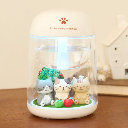 Fuku Fuku Nyankoパーソナル加湿器（ガーデン型）[予約商品12月23日出荷商品]