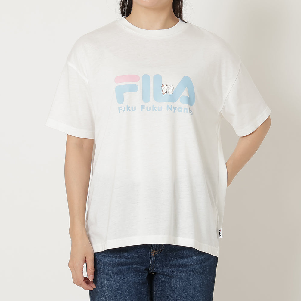 FILA×Fuku Fuku NyankoロゴTシャツ