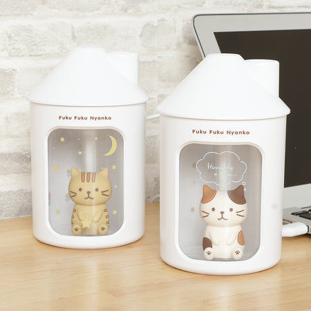 Fuku Fuku Nyankoパーソナル加湿器（ハウス型）