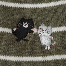  Fuku Fuku Nyanko刺繍裏起毛ソックス
