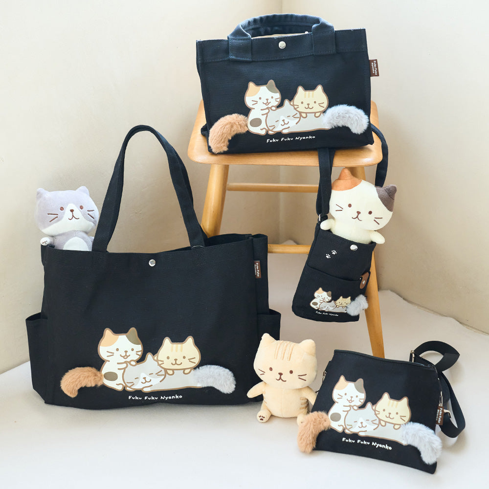 Fuku Fuku Nyankoねそべりしっぽミニトートバッグ – HAPiNS online shop