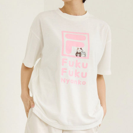 FILA×Fuku Fuku NyankoボックスTシャツ