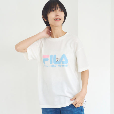 FILA×Fuku Fuku NyankoロゴTシャツ