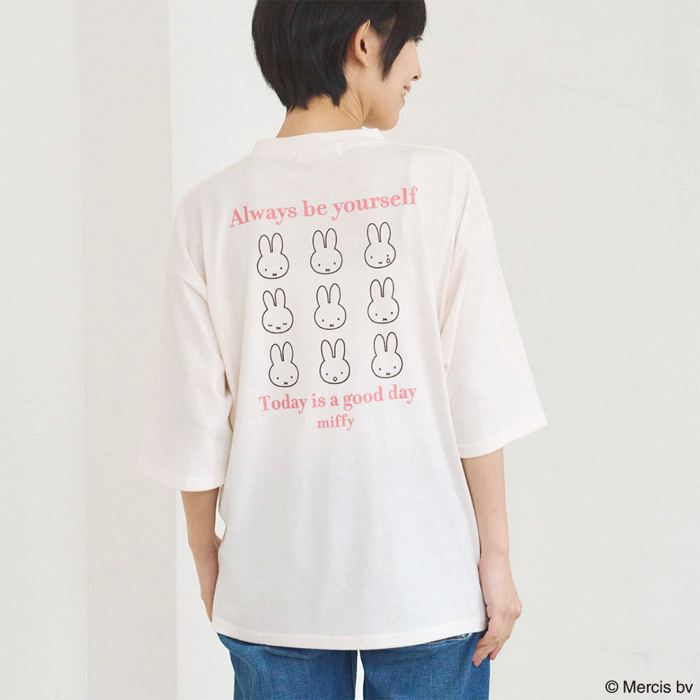 ミッフィー五分袖Tシャツ（バックプリント）