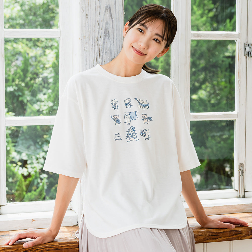 Fuku Fuku NyankoランドリーＴシャツ – HAPiNS online shop