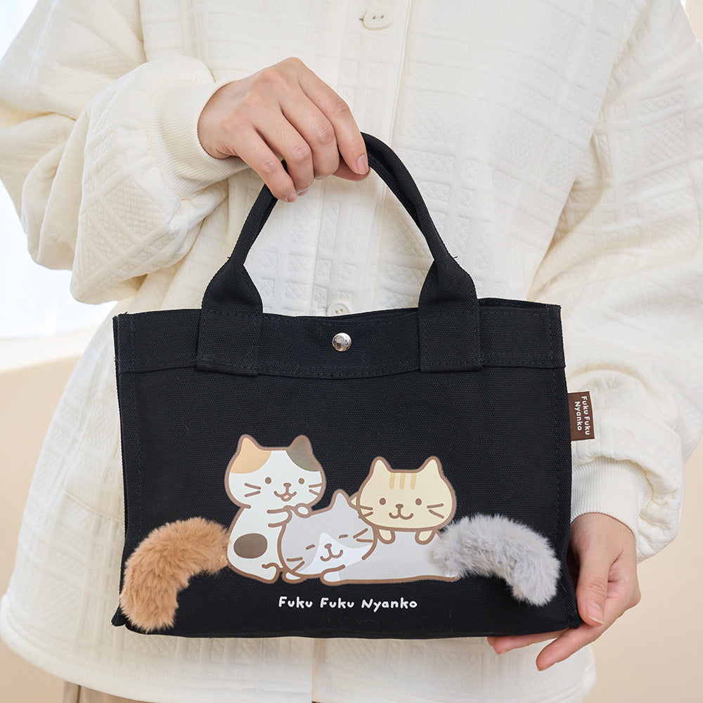 Fuku Fuku Nyankoねそべりしっぽミニトートバッグ – HAPiNS online shop