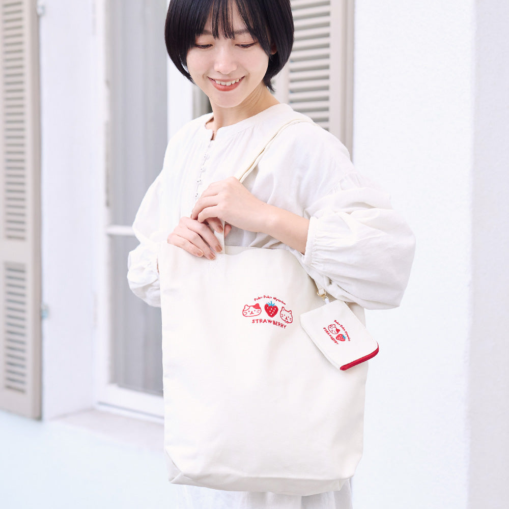 Fuku Fuku Nyankoいちごトートバッグ – HAPiNS online shop